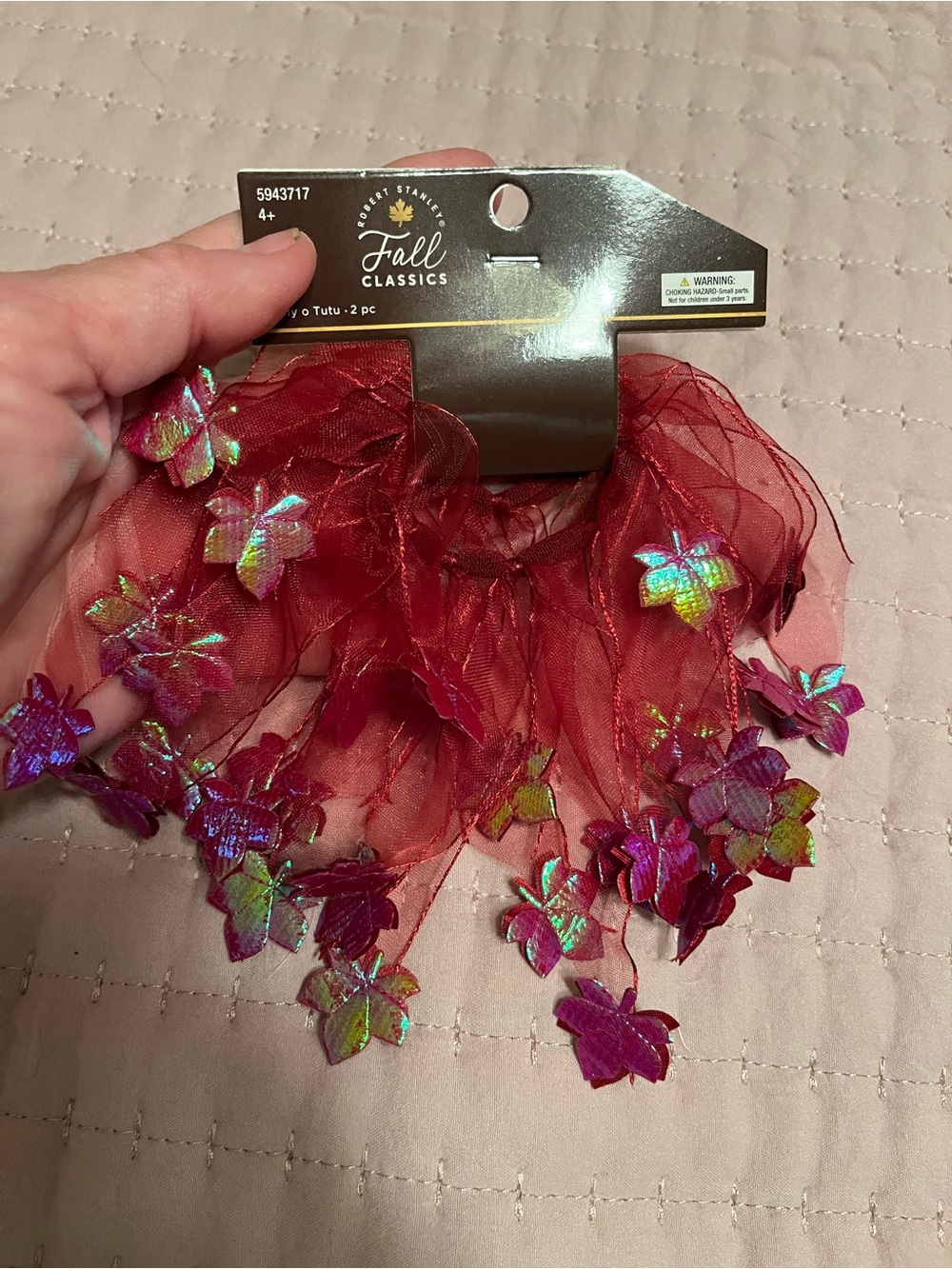 Fall leaves hair tie